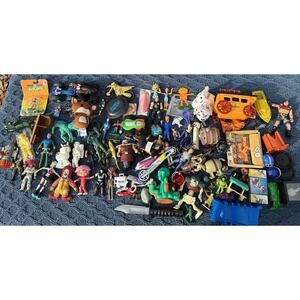 Kids Meal - Toy Box - Junk Drawer 100+ Mixed Lot Vintage Toys #7 McDs, BK, Parts